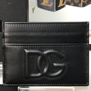 NIB Dolce & Gabbana Embossed Leather Card Holder 🖤